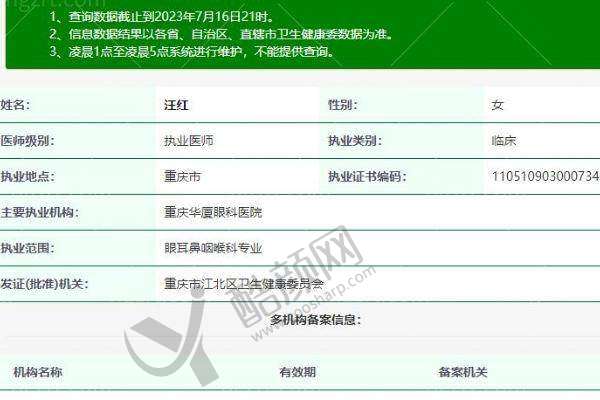 四、重庆华厦眼科医院医生介绍: